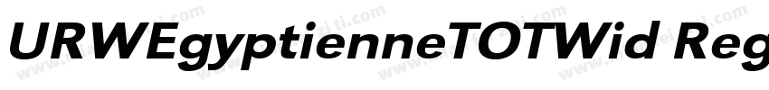 URWEgyptienneTOTWid Regular字体转换